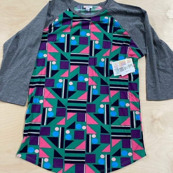 Lularoe Randy Baseball Style Tee size large (CT) - Picture 6 of 7